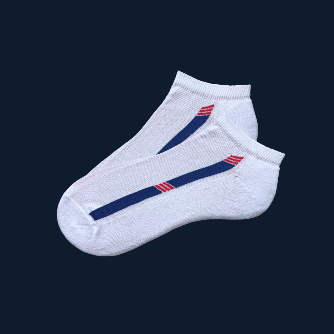 Talonera Medio Terry Blanca